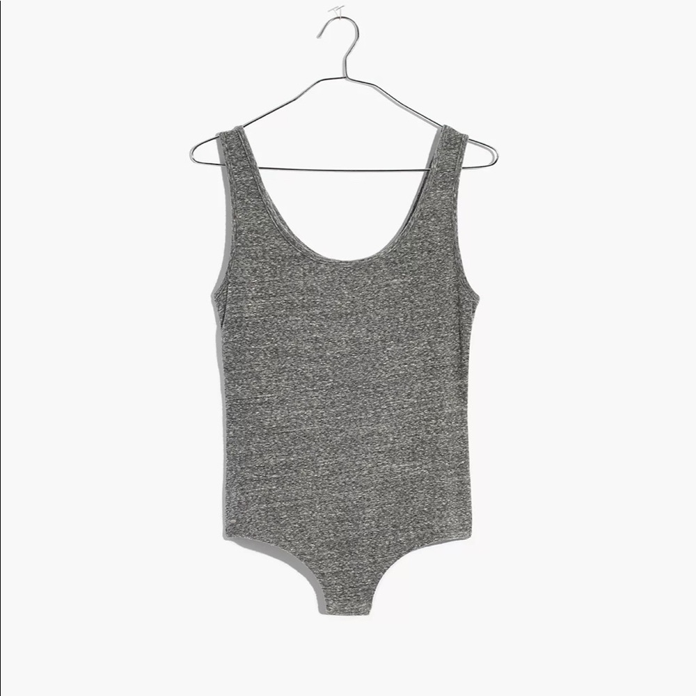 Madewell Heather Smoke Tank Bodysuit